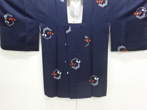 絞り亀甲に笹模様道行コート